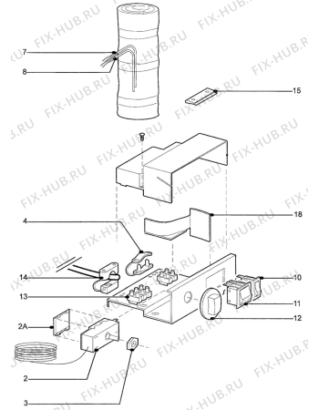 Взрыв-схема холодильника Electrolux RM4237 - Схема узла C20 Electric armature  G